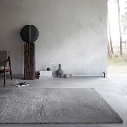 Tapis Doux 130x190 Moelleux Poils Longs Gris Anna