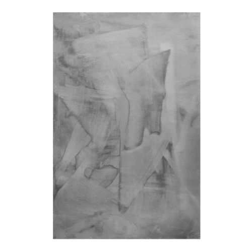 Tapis Doux 200x200 Moelleux Poils Longs Gris Anna