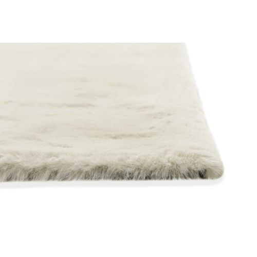 Tapis Doux 160x230 Poils Longs Beige Crème Anna