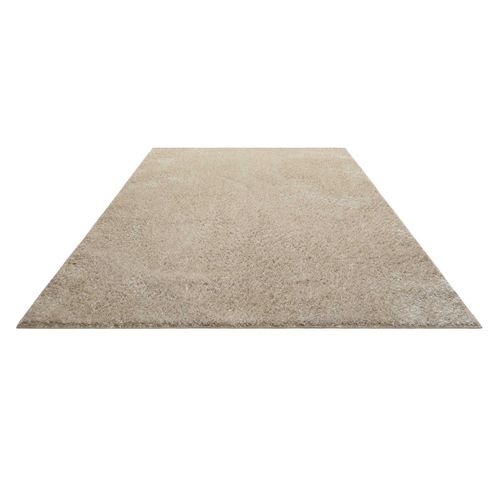 Tapis Salon 133x200 à Poils Longs Beige Sable Fanny