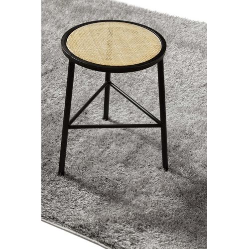 Tapis Salon 120x170 à Poils Longs Gris Fanny