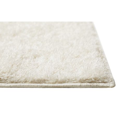 Tapis Salon 133x200 à Poils Longs Blanc Crème Fanny