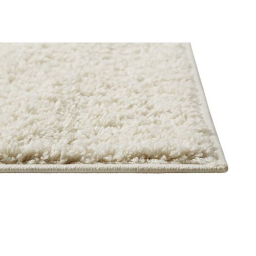 Tapis Beige 80x400 à Poils Aspect Laine Bouclettes Greta