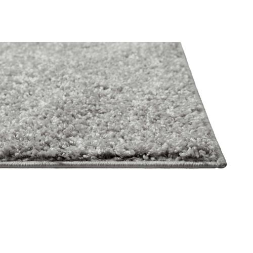 Tapis Gris 80x300 à Poils Aspect Laine Bouclettes Greta