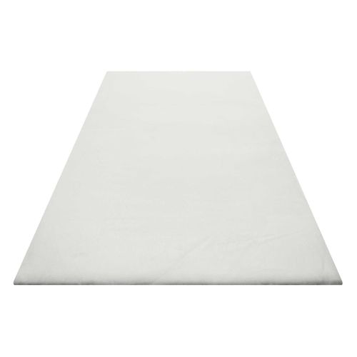 Tapis Blanc 120x170 Moelleux Poils Longs Anna