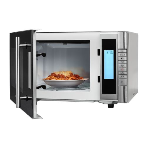 Micro-ondes Pose Libre Md 14482 S Grill 20 L 800 W Noir, Acier Inoxydable