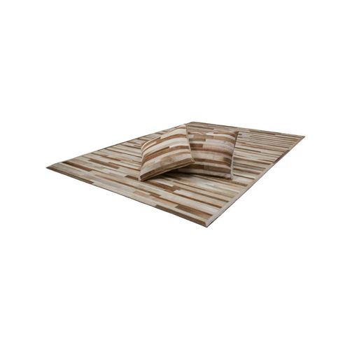 Coussin Déco En Cuir "lavish" 40x60cm Crème