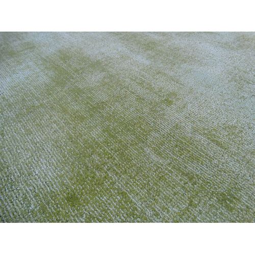 Tapis à Poils Courts Fait Main "luxury I" Vert 80 X 150 Cm