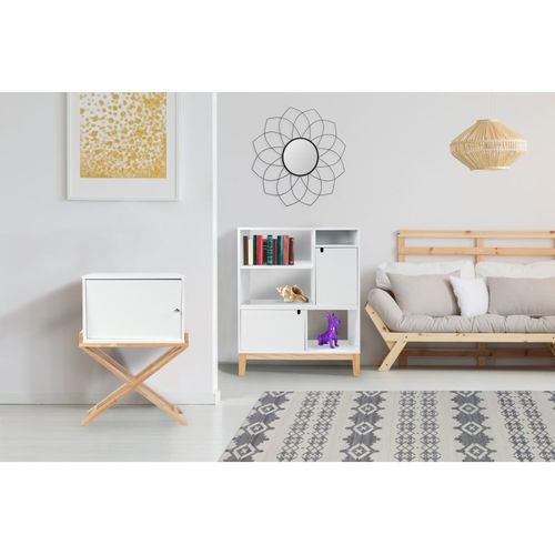 Table D'appoint Design "valérie" 75cm Blanc