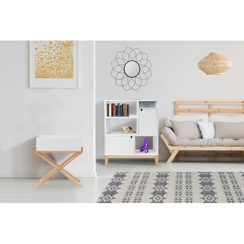 Table D'appoint Design "valérie" 58cm Blanc