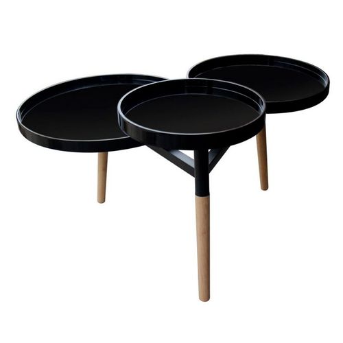 Table D'appoint Déco "butler" 86cm Noir