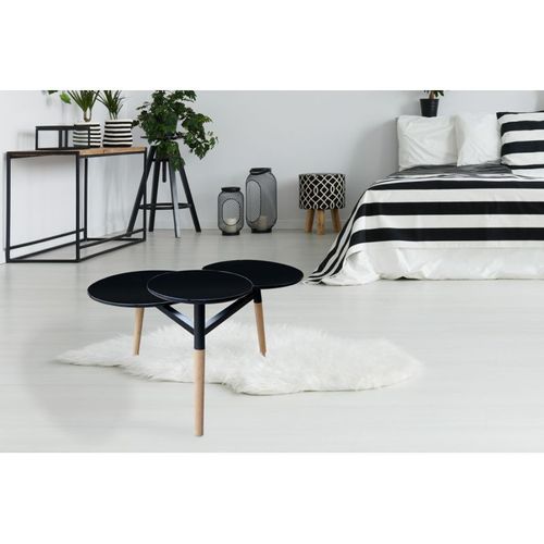 Table D'appoint Design "butler" 86cm Noir