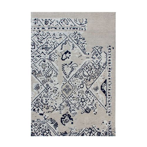 Tapis Imprimé Rétro "river" Gris et Noir 200 X 280 Cm