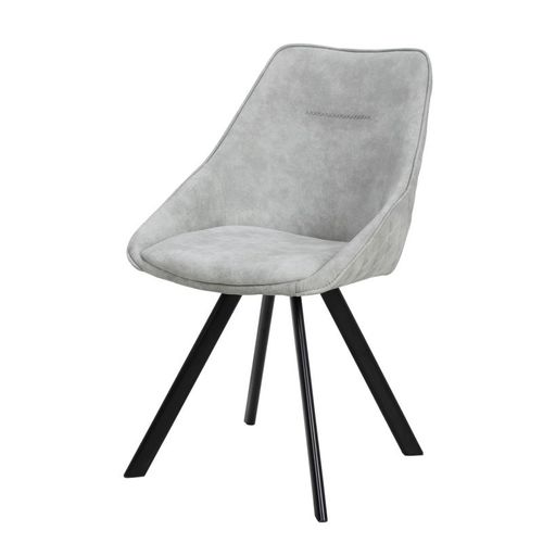 Lot De 2 Chaises Déco "cowboy" 83cm Gris