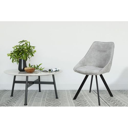 Lot De 2 Chaises Déco "cowboy" 83cm Gris