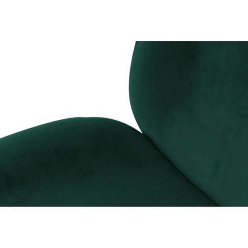 Lot De 2 Chaises Design "charlize" 90cm Vert et Or