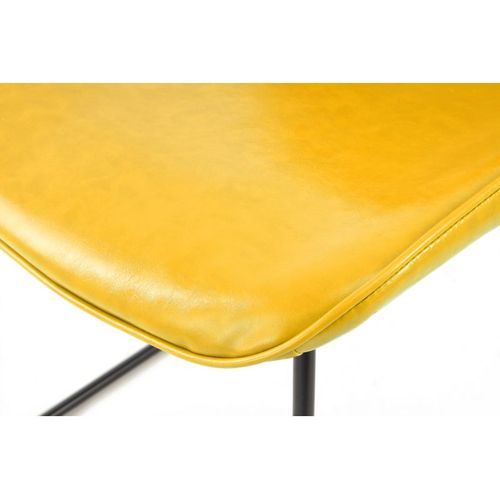 Lot De 2 Chaises Design "cora" 81cm Jaune
