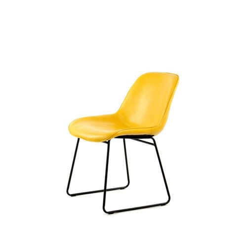 Lot De 2 Chaises Design "cora" 81cm Jaune