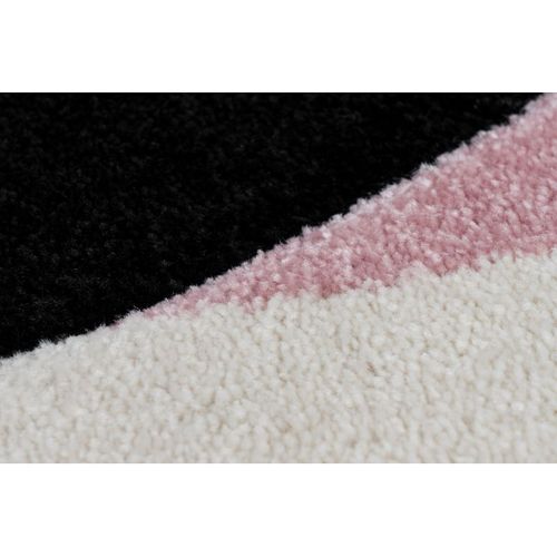 Tapis De Chambre Enfant Pingouin "gidya" Rose 80 X 150 Cm