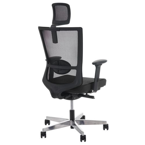 Chaise De Bureau Merryfair Forte Chaise Pitovante Noir Avec Appui-tête