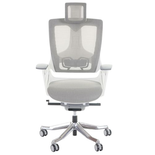 Fauteuil De Bureau Merryfair Wau 2 Rembourrage Filet Ergonomique Blanc Gris