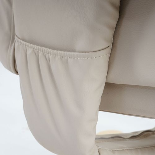 Fauteuil De Télé M56, Fauteuil De Relaxation Sans Tabouret, Simili ~ Crème