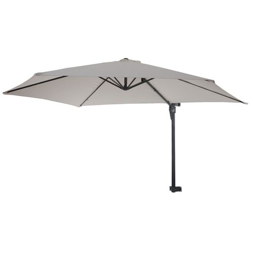 Parasol De Mur Casoria Déporté, Pour Balcon Ou Terrasse, 3m Inclinable ~ Sable