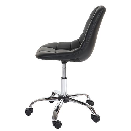 Fauteuil De Bureau Lier, Chaise Pitovante, Siège Baquet, Similicuir ~ Noir