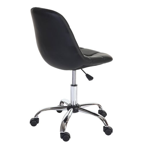 Fauteuil De Bureau Lier, Chaise Pitovante, Siège Baquet, Similicuir ~ Noir