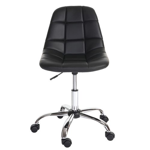 Fauteuil De Bureau Lier, Chaise Pitovante, Siège Baquet, Similicuir ~ Noir