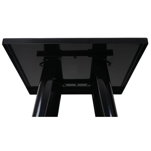 Table Haute Hwc-a73, Métal, Design Industriel 105x60x60cm ~ Noir