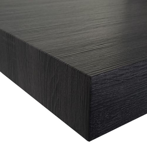 Table Basse De Salon Kos T576 Mvg 40x110x60cm Noir Pieds Métalliques Foncés