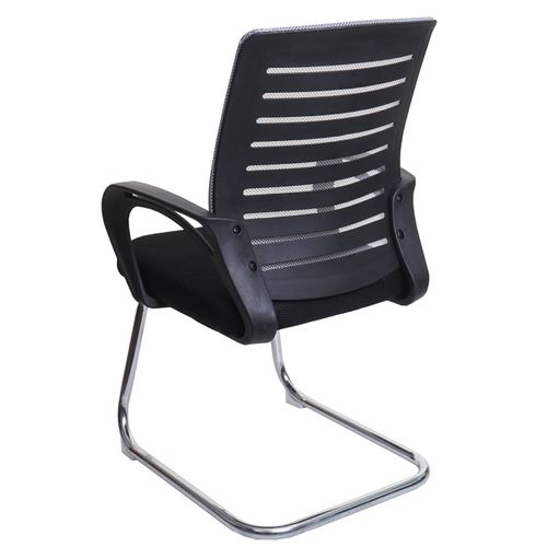 Lot De 2 Chaises De Conférence Tissu/textile Gris