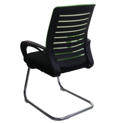 Lot De 2 Chaises De Conférence Tissu/textile Vert