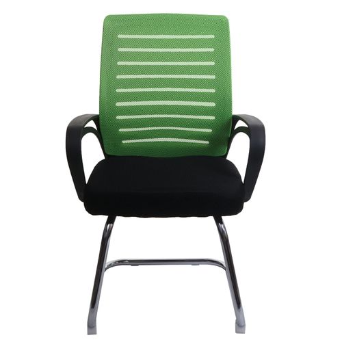Lot De 2 Chaises De Conférence Tissu/textile Vert