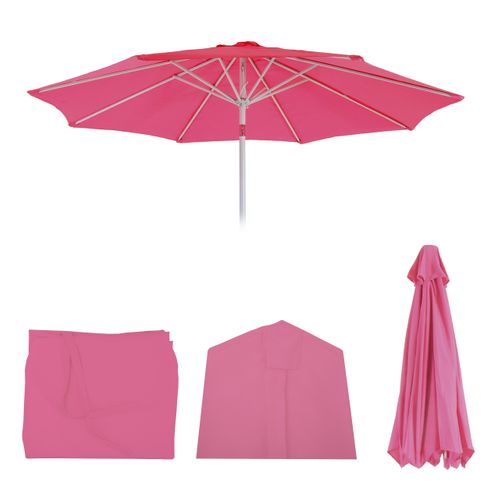 Toile De Rechange Pour Parasol N18 Ø 2,7m Tissu/textile 5kg Rose