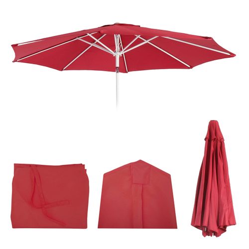 Toile De Rechange Pour Parasol N19 Ø 3m Tissu/textile 5kg Rouge
