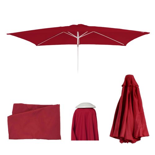Toile De Rechange Pour Parasol N23 2x3m Rectangulaire 4,5kg Bordeaux