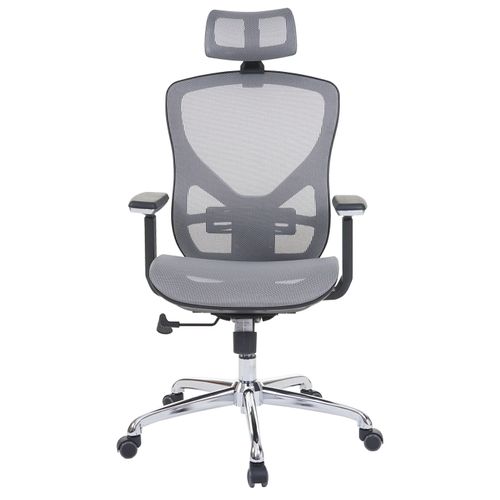 Chaise De Bureau Hwc-a61, Chaise Pivotante, Tissu Iso9001 ~ Gris/gris