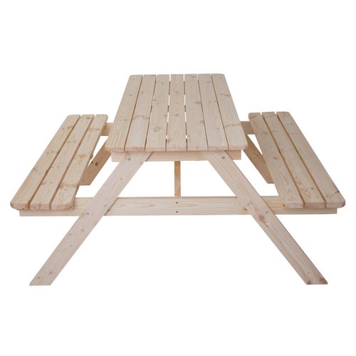 Table Et Bancs De Jardin De Bière Narvik - 148x150 cm