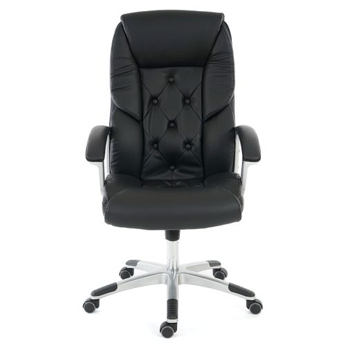 Fauteuil De Bureau Pro L42 Xxl, Charge 150kg, Similicuir ~ Noir