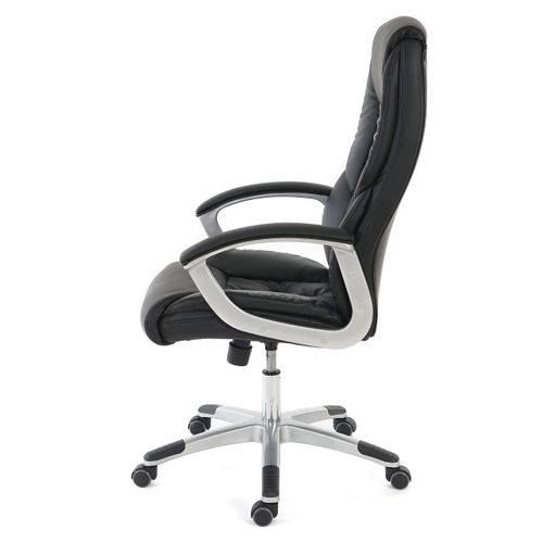 Fauteuil De Bureau Pro L42 Xxl, Charge 150kg, Similicuir ~ Noir