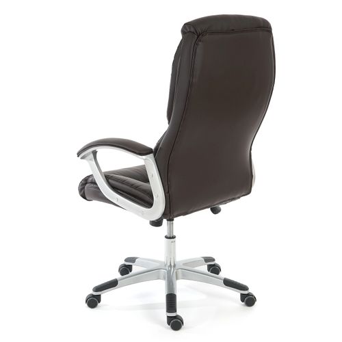 Fauteuil De Bureau Pro L42 Xxl, Charge 150kg, Similicuir ~ Marron