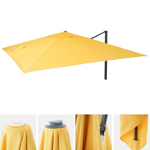 Toile De Rechange Pour Parasol Déporté Hwc, 3 X 4 M ~ Jaune