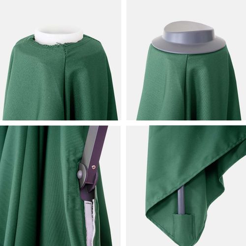 Toile De Rechange Pour Parasol Déporté Hwc, 3 X 4 M ~ Vert Foncé
