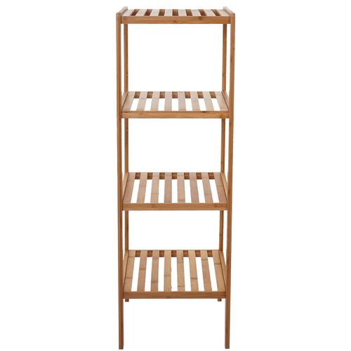 Étagère De Salle De Bains Hwc-b18, Bambou - 110x34x33cm