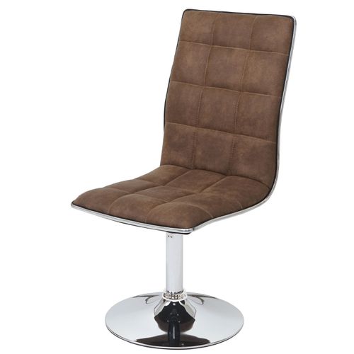 6x Chaise De Salle À Manger Hwc-c41, Fauteuil, Tissu ~ Vintage Marron