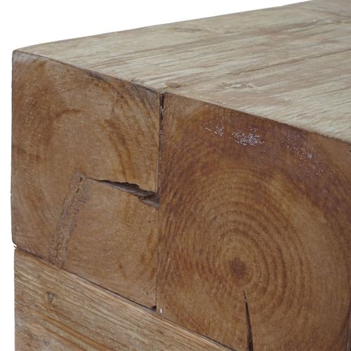 Table Basse De Salon Hwc-a15 Bois De Sapin Rustique Massif 30x60x60cm