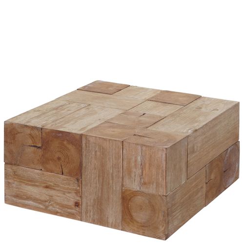 Table Basse De Salon Hwc-a15 Bois De Sapin Rustique Massif 30x60x60cm