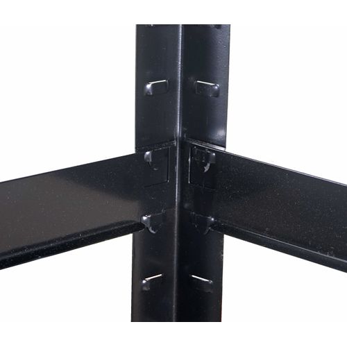 2x Étagère Pour Charges Lourdes Hwc-d67 160x80x40cm Chargement 320kg Noir